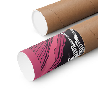 Lone Collection Zebra 20 Matte Square Posters