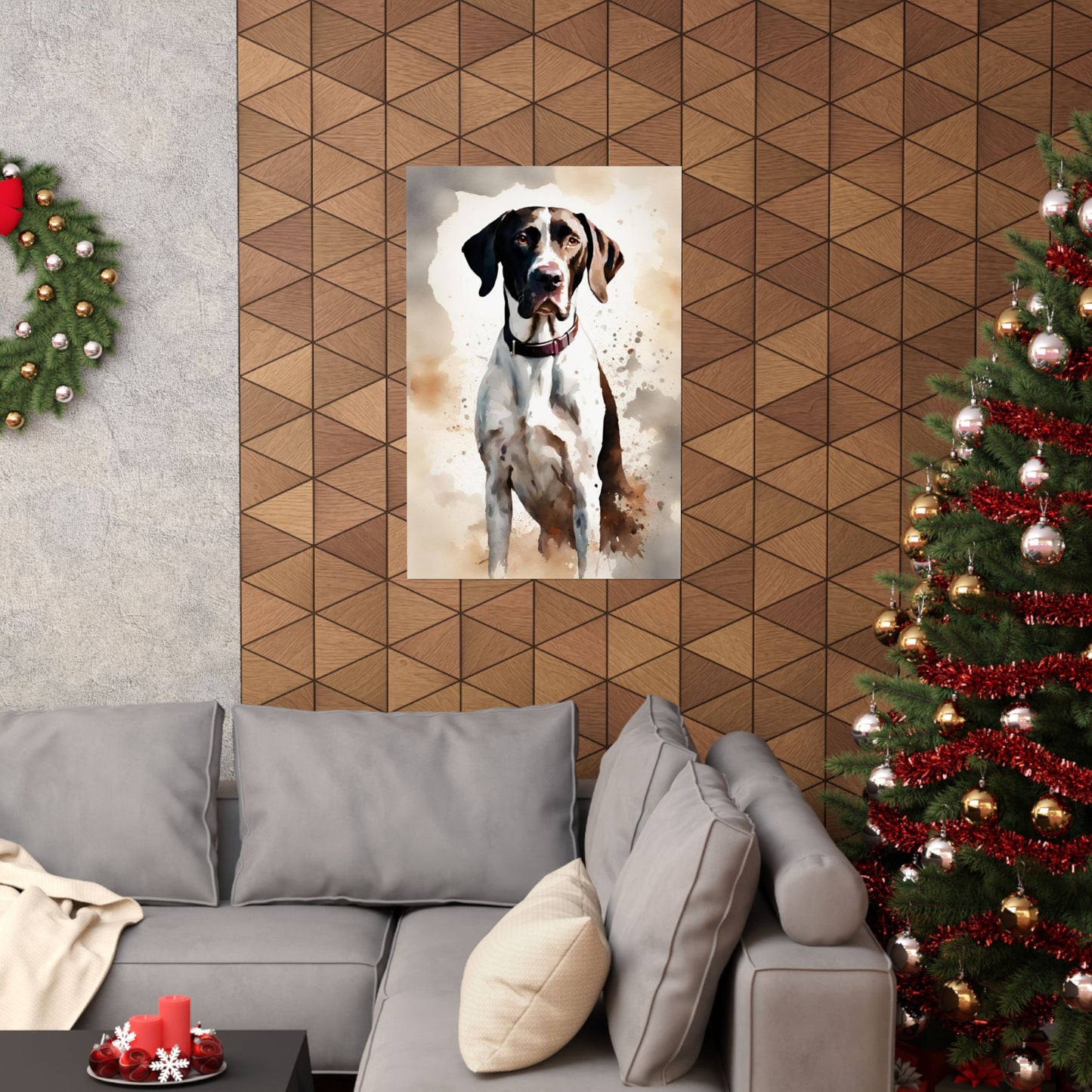 Dogs Pointer 02 Matte Vertical Poster