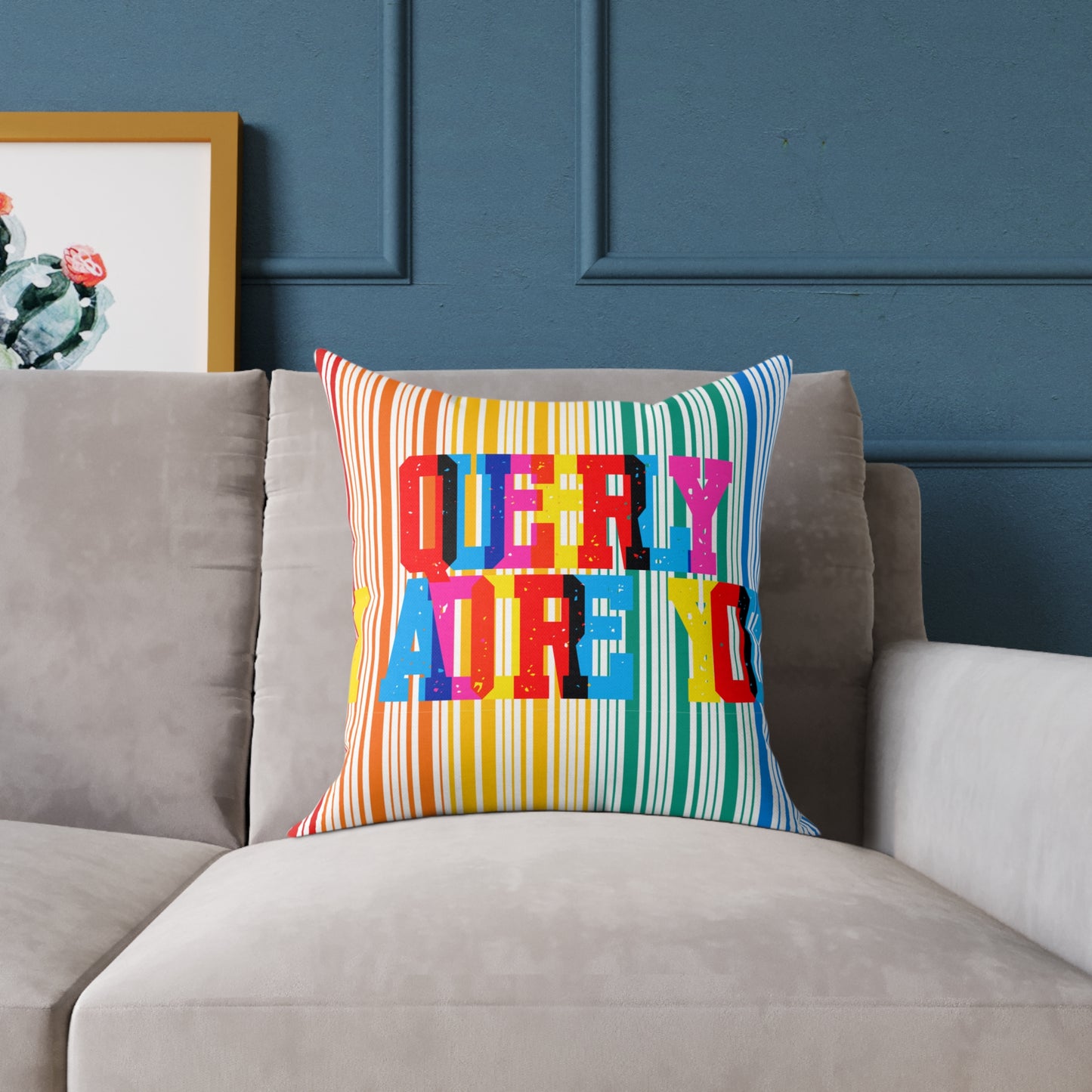Queerly I Adore You Poly Pillow