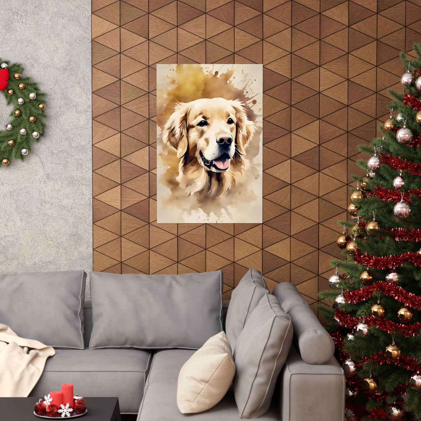 Dogs Golden Retriever 01 Matte Vertical Poster