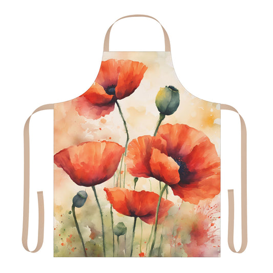 Poppies 02 Apron 5-Color Straps