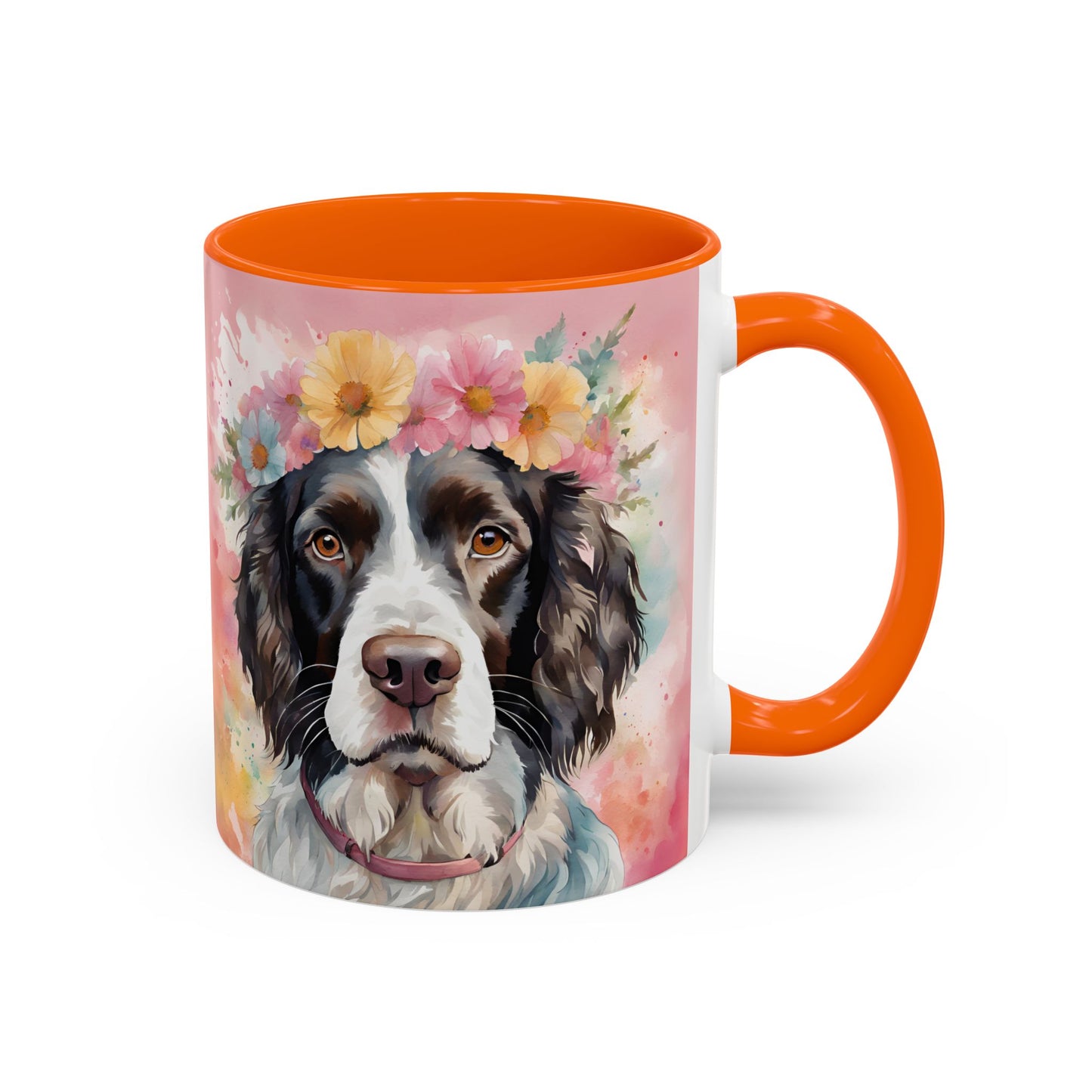 Springer Spaniel 01 Accent Coffee Mug - Dog Lover Gift