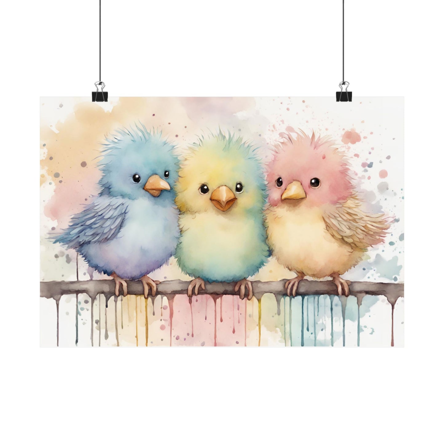 Nursery Birdies 1 Matte Horizontal Posters