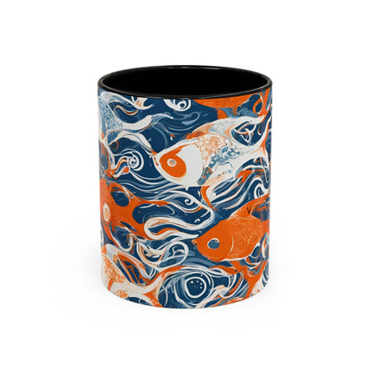Orange Fish 09 Accent Coffee Mug (11oz)