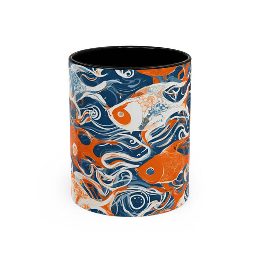 Orange Fish 09 Accent Coffee Mug (11oz)