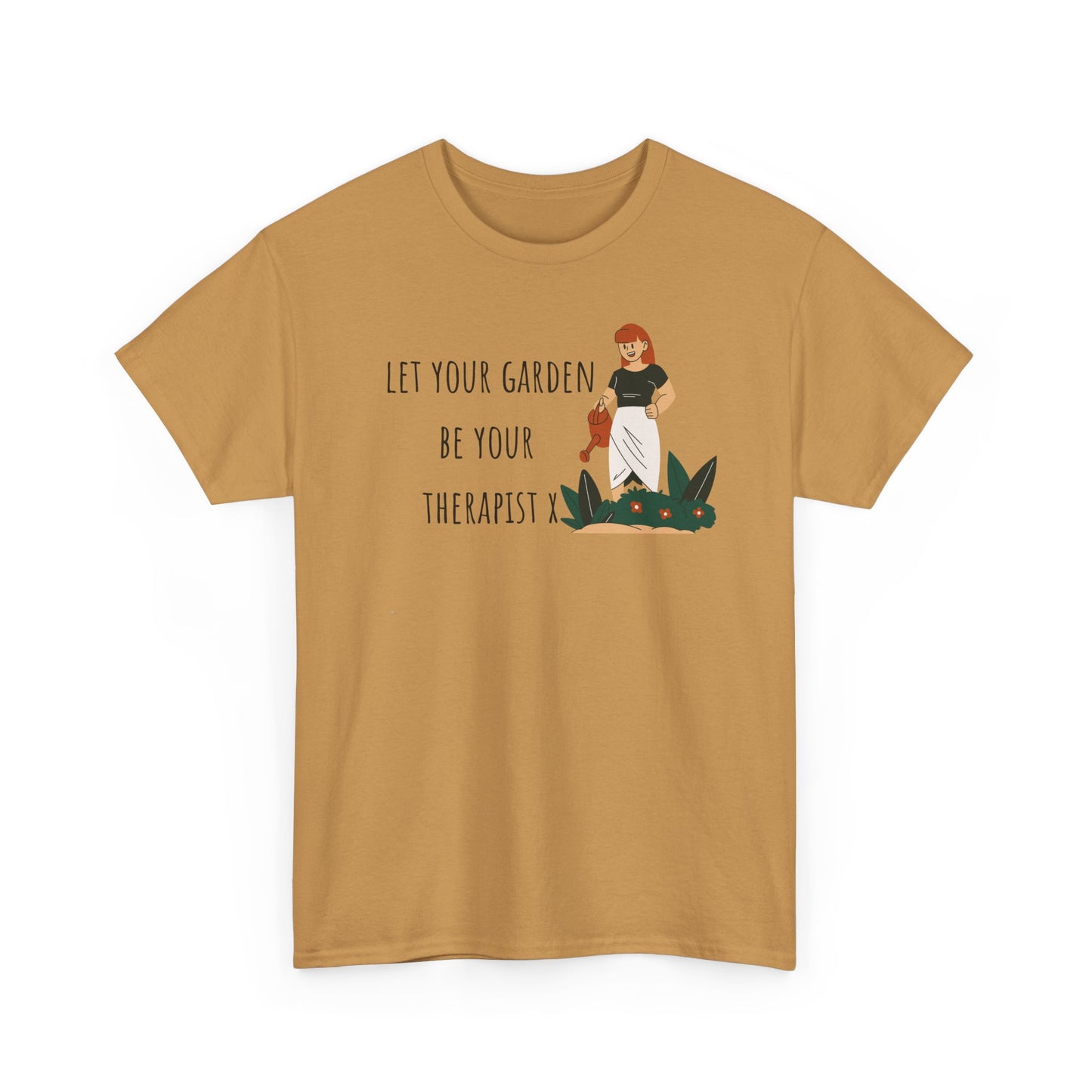 Let Your Garden Be Your Therapist X Unisex Heavy Cotton Tee
