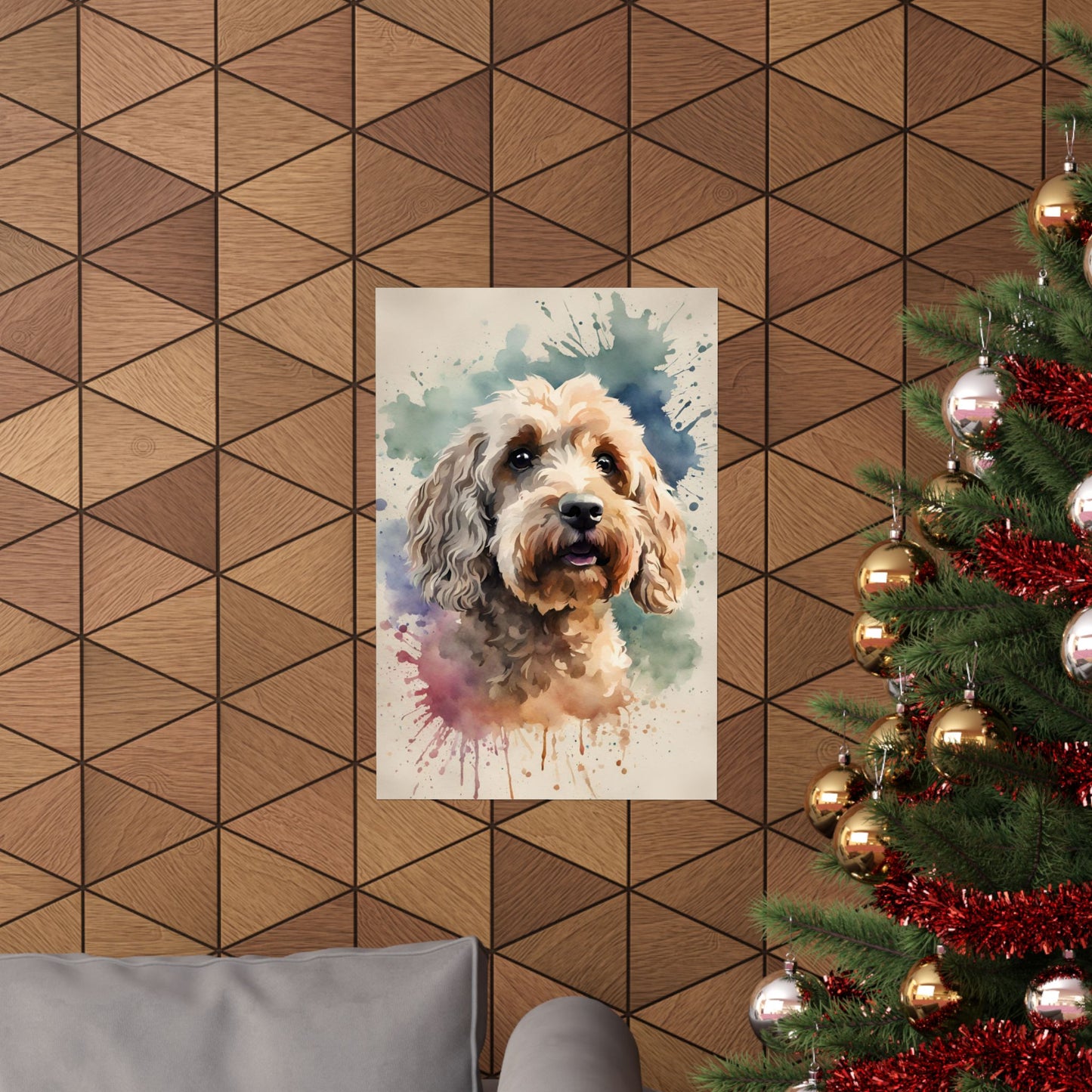 Dogs Cockapoo 02 Matte Vertical Poster