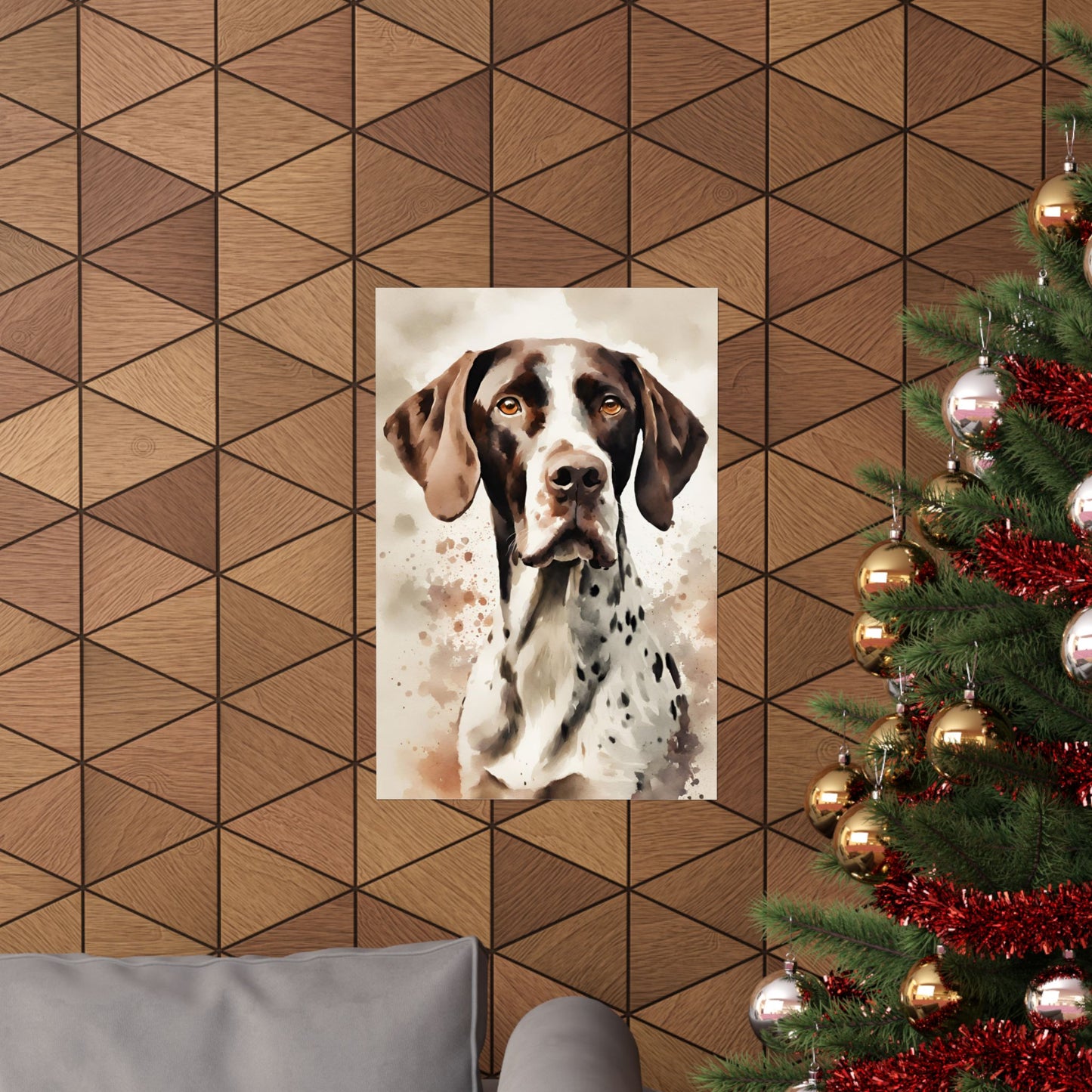 Dogs Pointer 03 Matte Vertical Poster