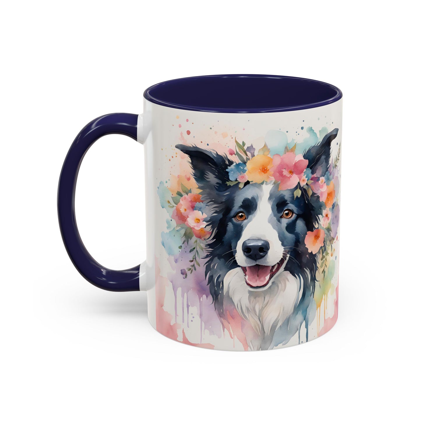 Border Collie 01 Accent Coffee Mug - Dog Lover Gift