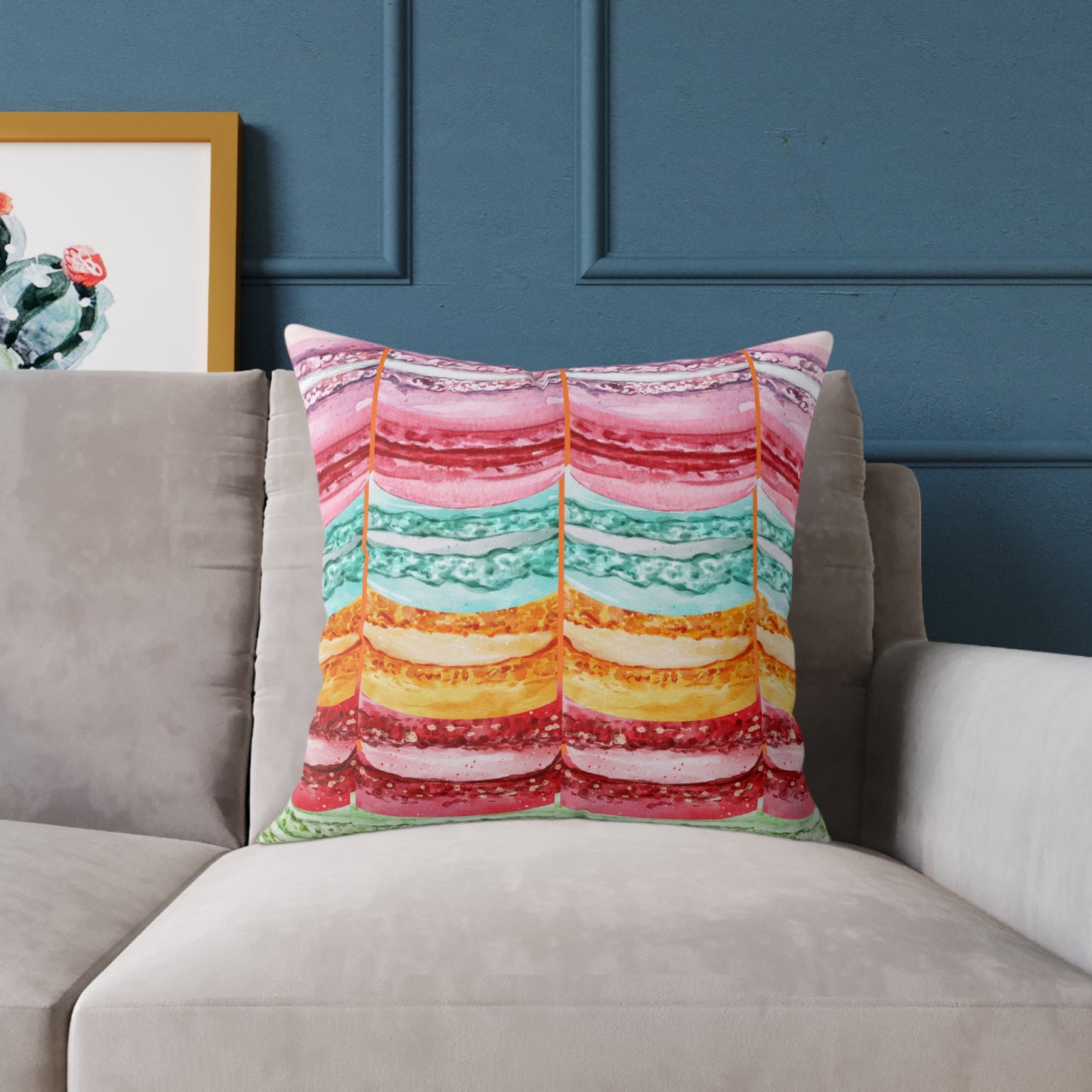 Valentine Macaroons Poly Pillow