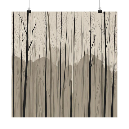 Lonely Forest 28 Matte Square Posters