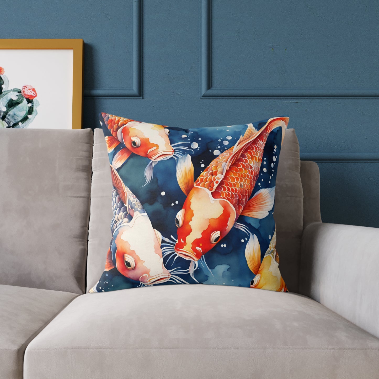 Koi Carp 03 Poly Pillow - Natures Beauty Design