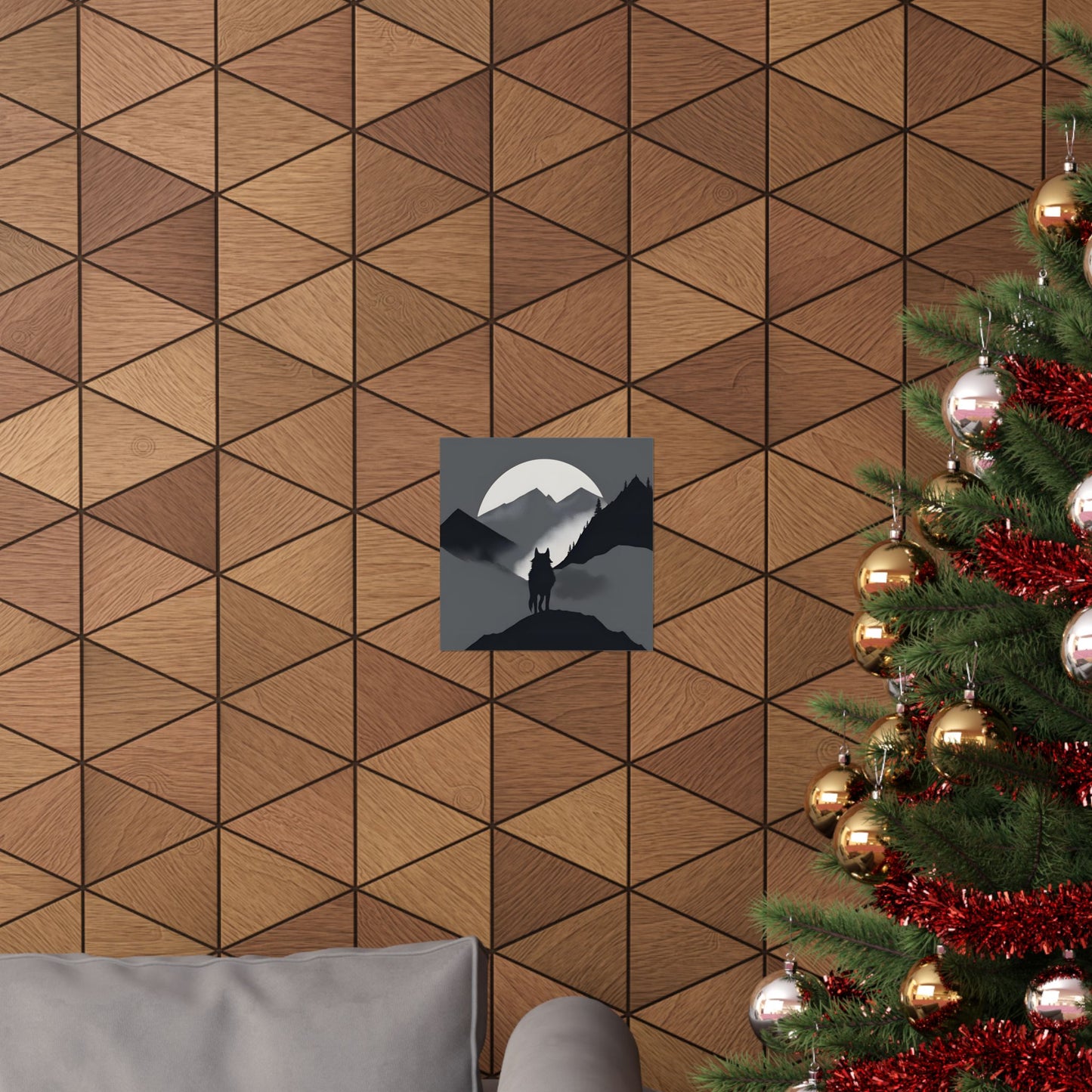 Lone Collection Wolf 1 Matte Square Posters