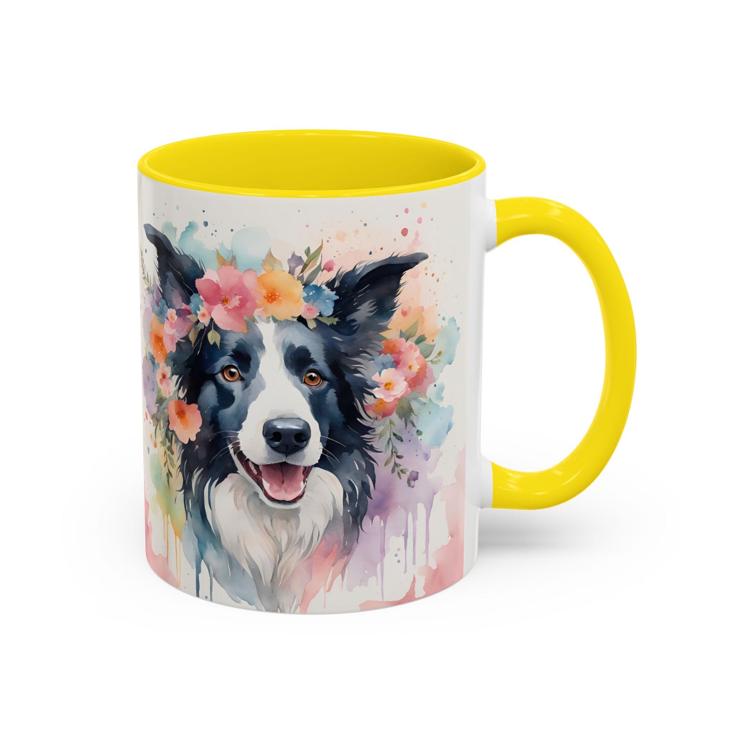 Border Collie 01 Accent Coffee Mug - Dog Lover Gift