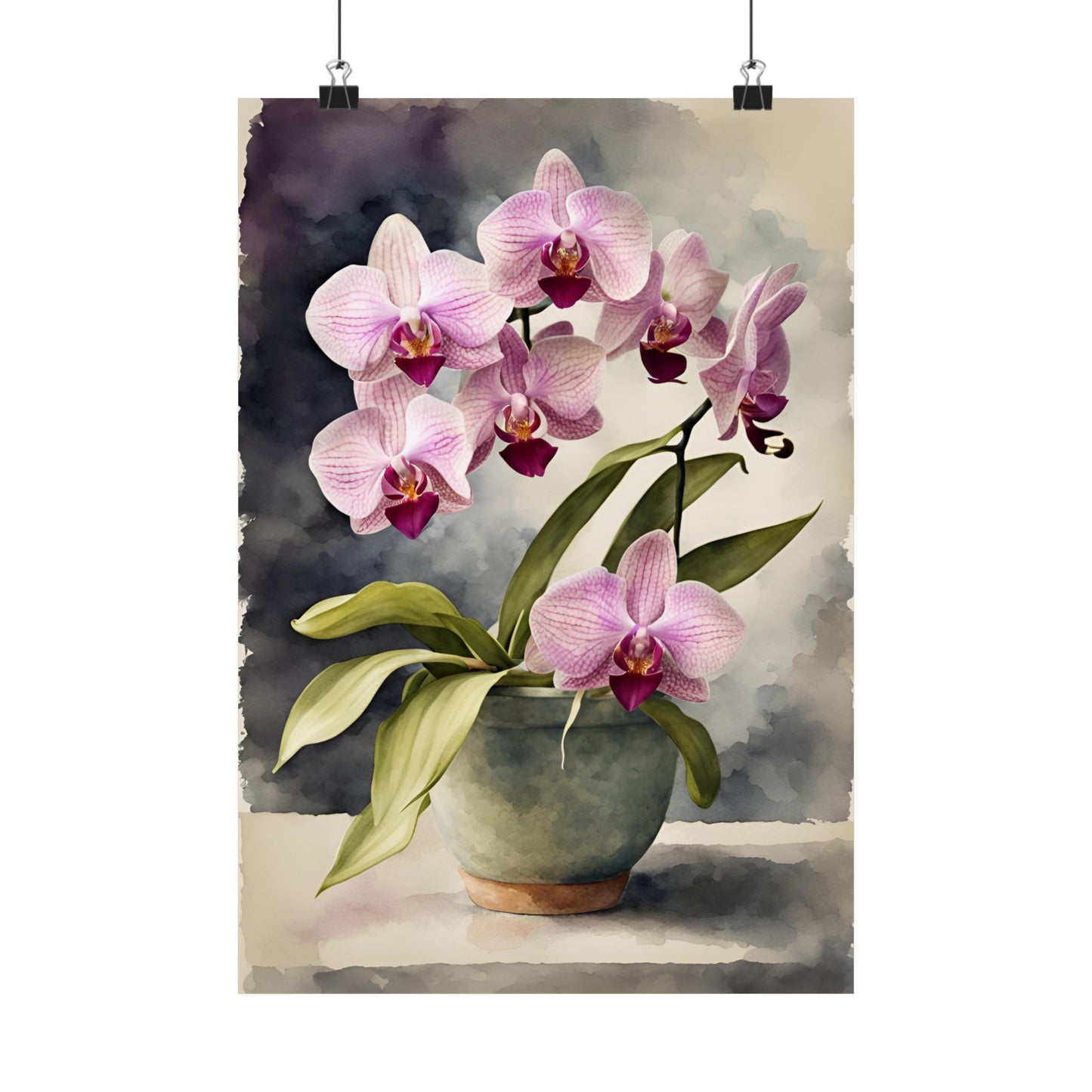 Orchids 08 Matte Vertical Poster