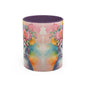 Floral Rag Doll Cat 02 Accent Coffee Mug - 11oz Perfect for Cat Lovers & Gifts