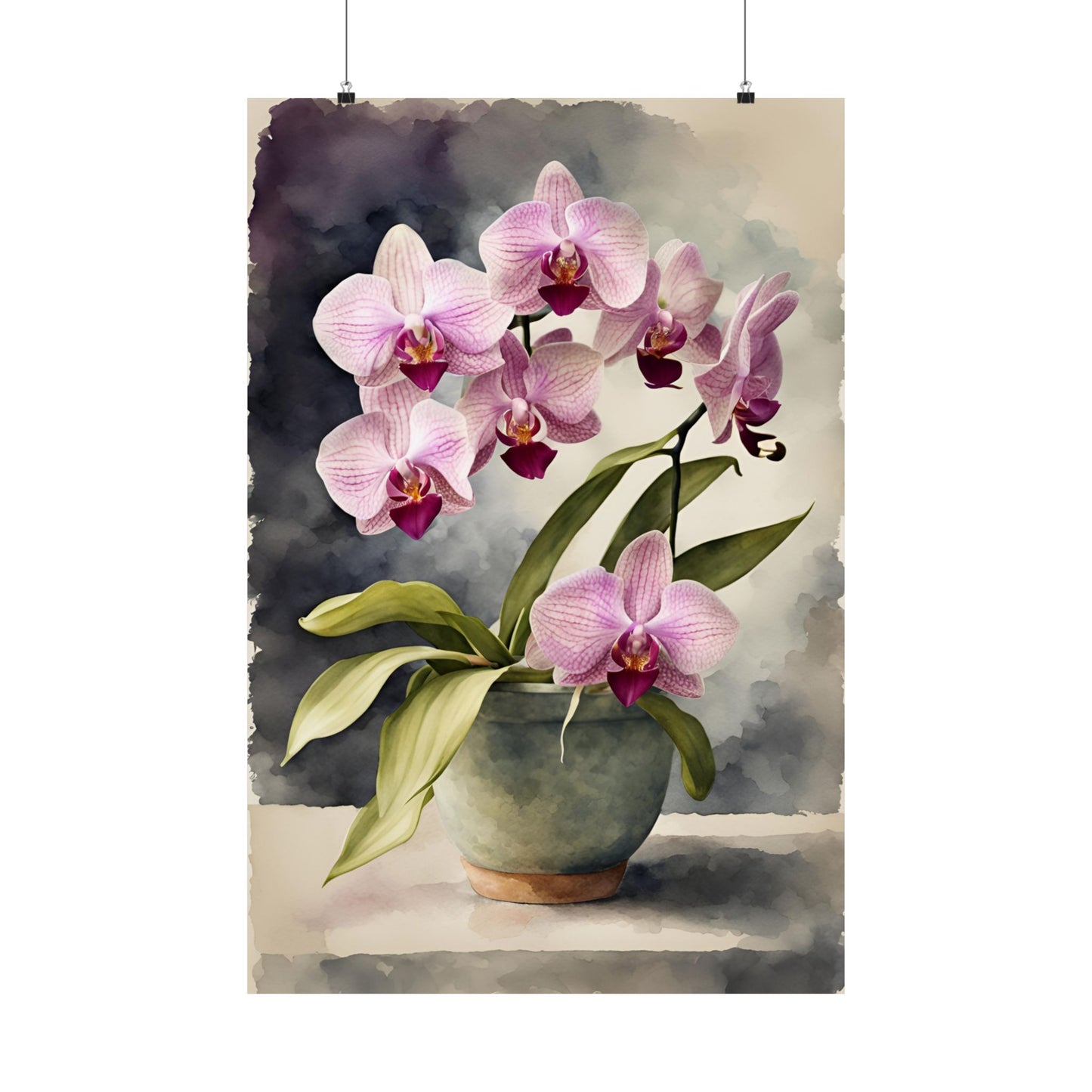 Orchids 08 Matte Vertical Poster