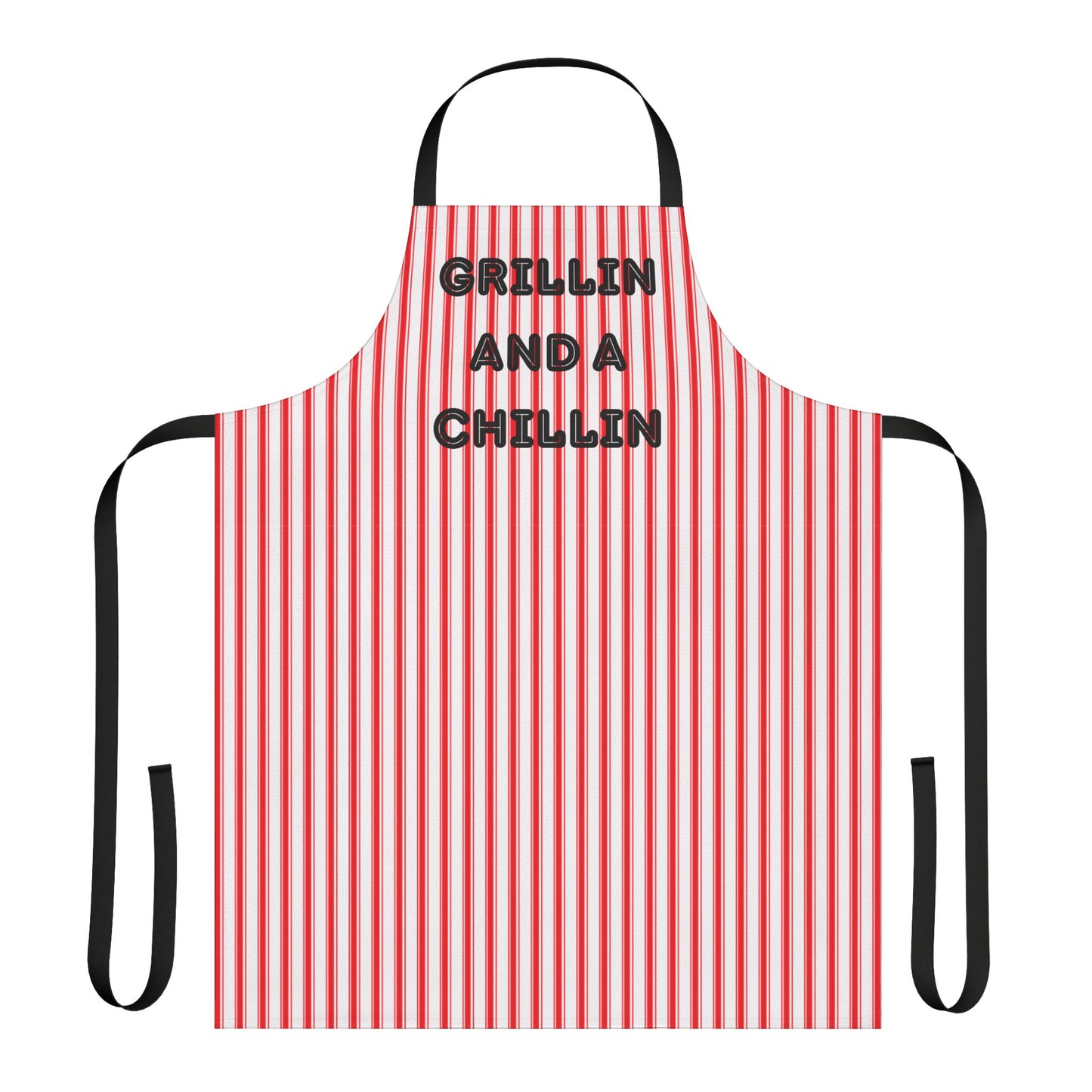Grillin And A Chillin Apron, Cooking Pun
