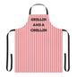 Grillin And A Chillin Apron, Cooking Pun