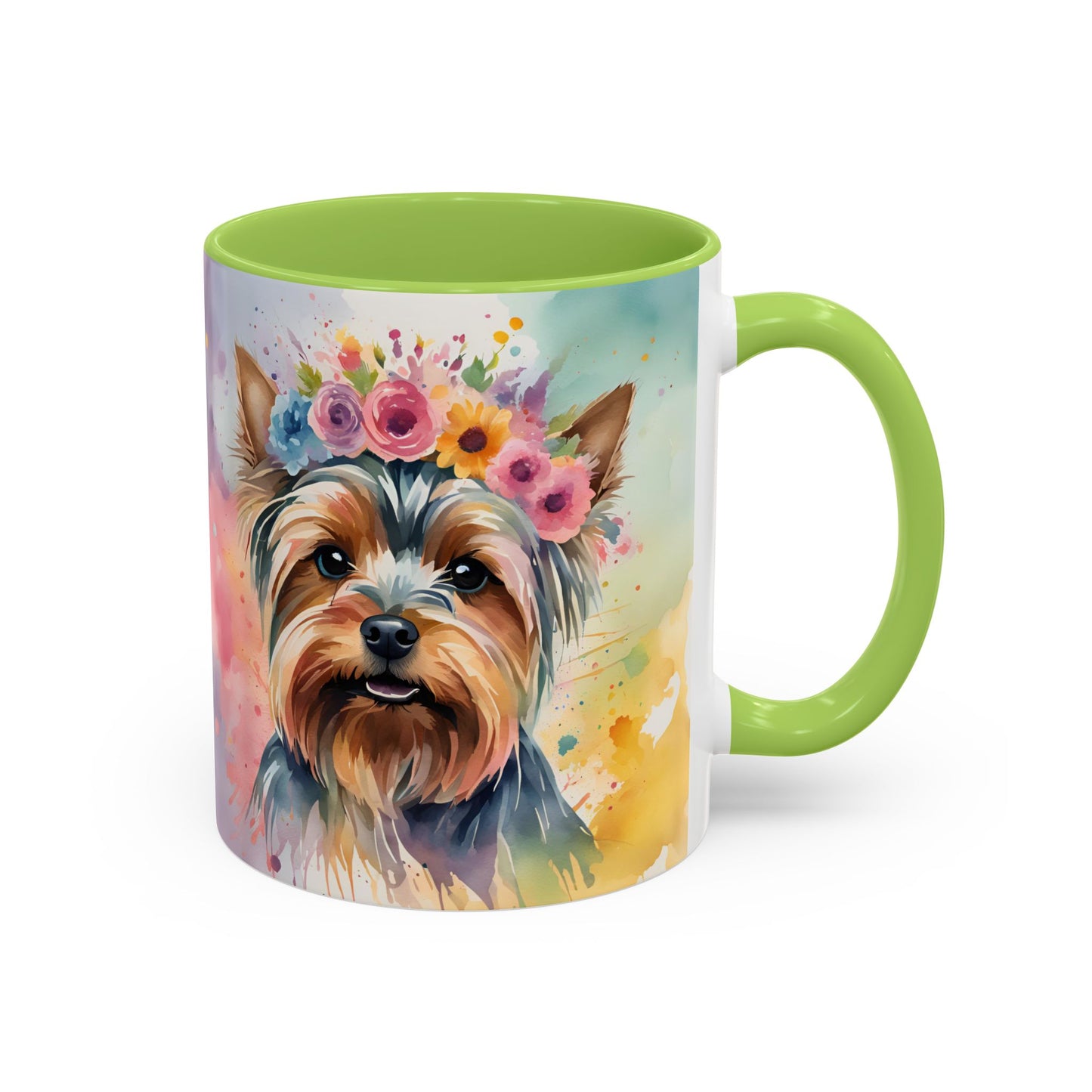 Yorkshire Terrier 01 Accent Coffee Mug - Dog Lover Gift