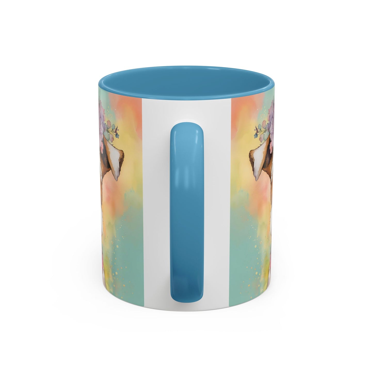 Fox Terrier 01 Accent Coffee Mug - Dog Lover Gift