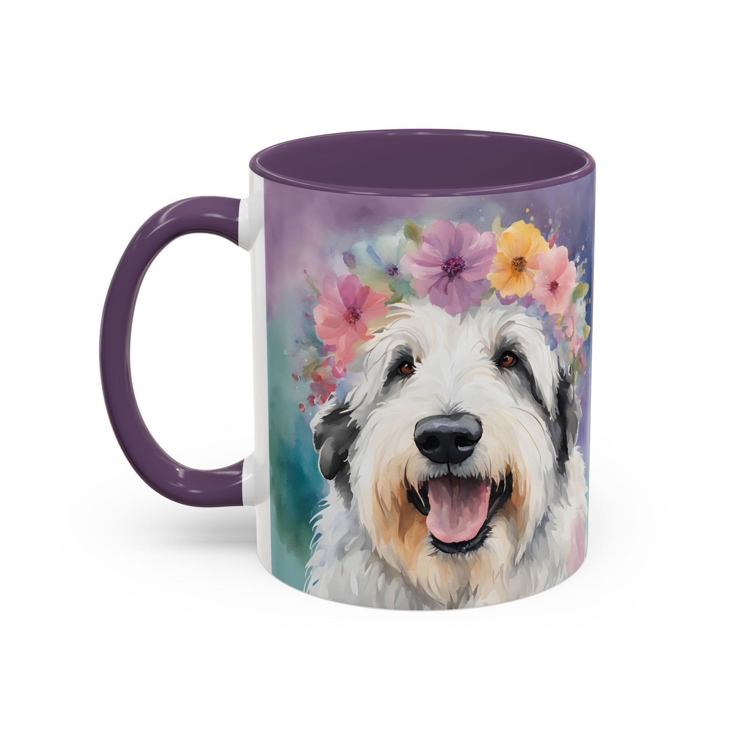 Bearded Collie 04 Accent Coffee Mug - Dog Lover Gift