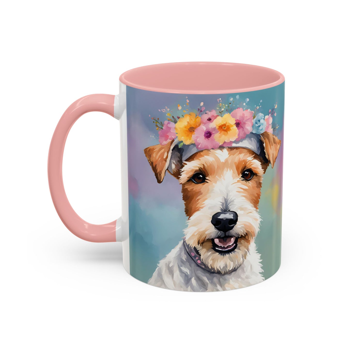 Fox Terrier 02 Accent Coffee Mug - Dog Lover Gift