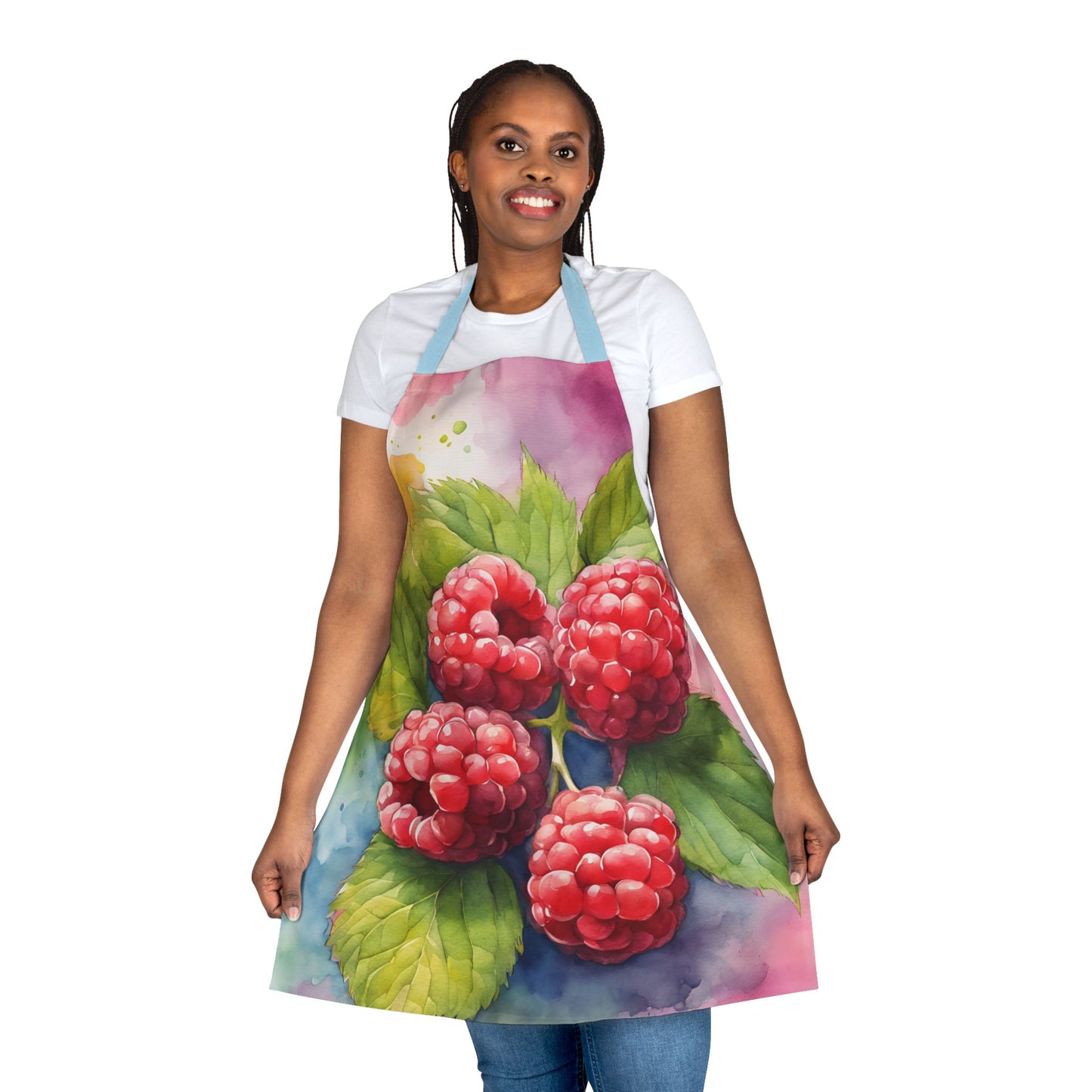 Raspberries 02 Apron 5-Color Straps