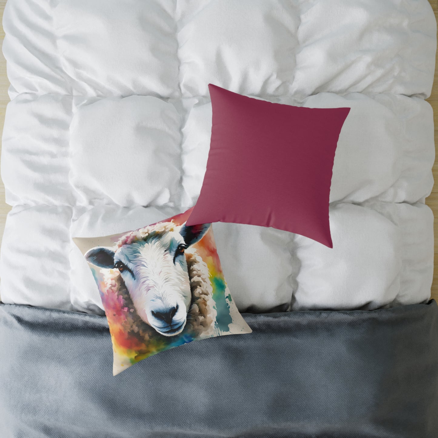 Sheep 02 Poly Pillow - Natures Beauty Design