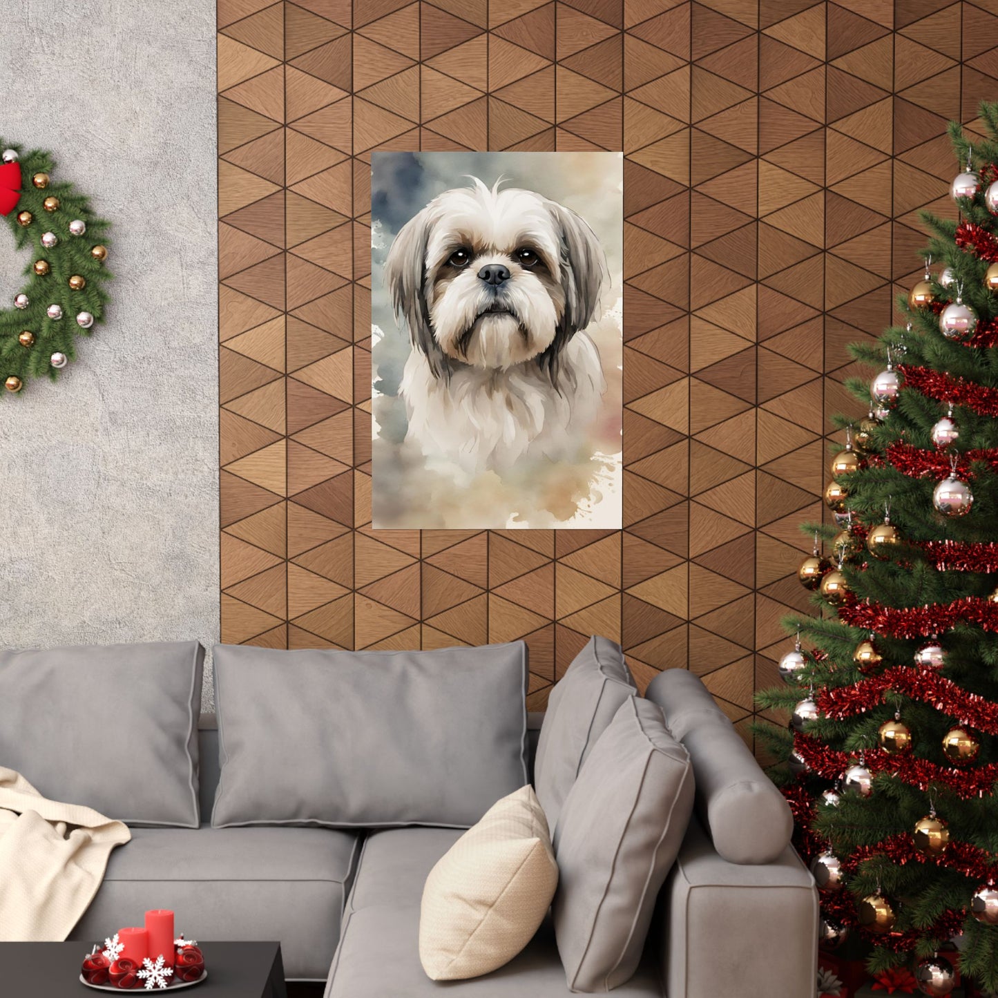 Dogs Shih Tzu 02 Matte Vertical Poster