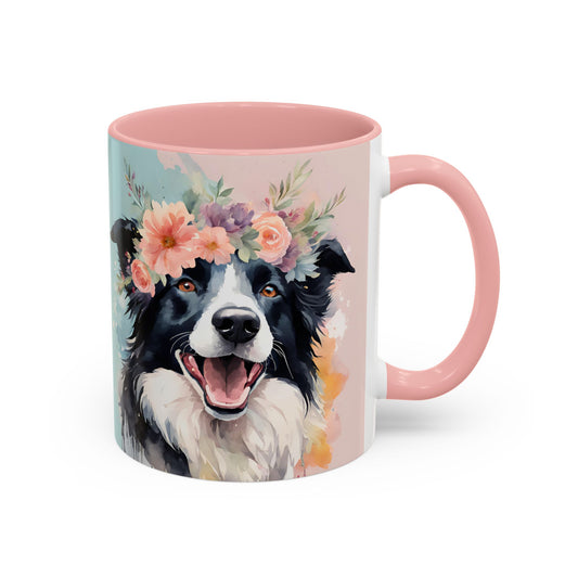 Border Collie 02 Accent Coffee Mug - Dog Lover Gift