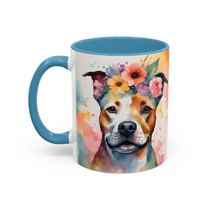 Staffordshire Bull Terrier 03 Accent Coffee Mug - Dog Lover Gift