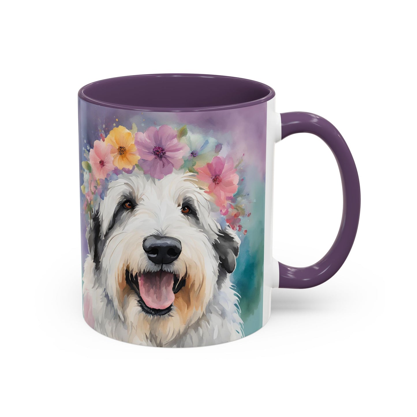 Bearded Collie 04 Accent Coffee Mug - Dog Lover Gift