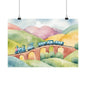 Nursery Choo Choo Train 2 Matte Horizontal Posters