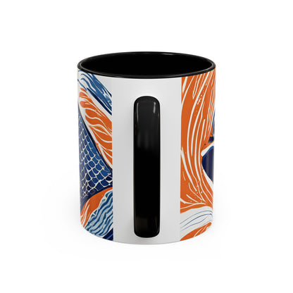 Orange Fish 07 Accent Coffee Mug (11oz)