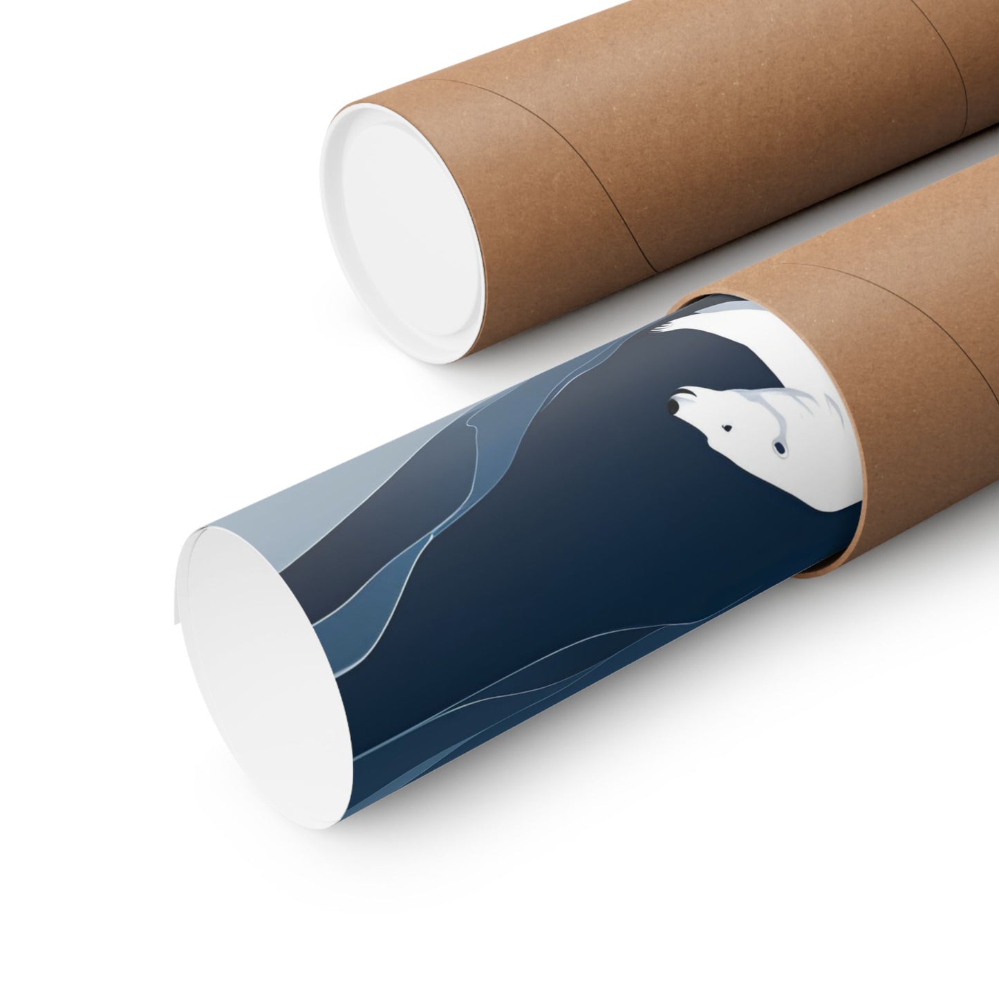 Lone Collection Polar Bear 6 Matte Square Posters