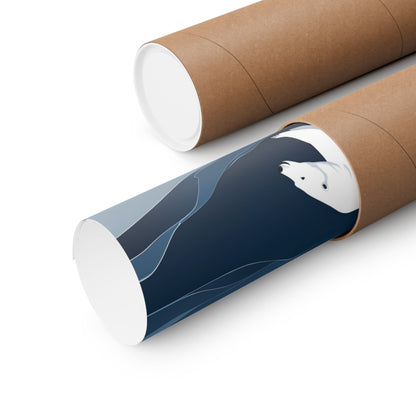 Lone Collection Polar Bear 6 Matte Square Posters