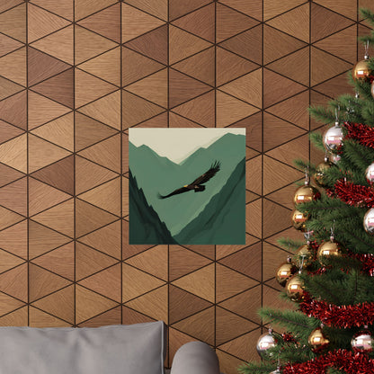 Lone Collection Eagle 18 Matte Square Posters