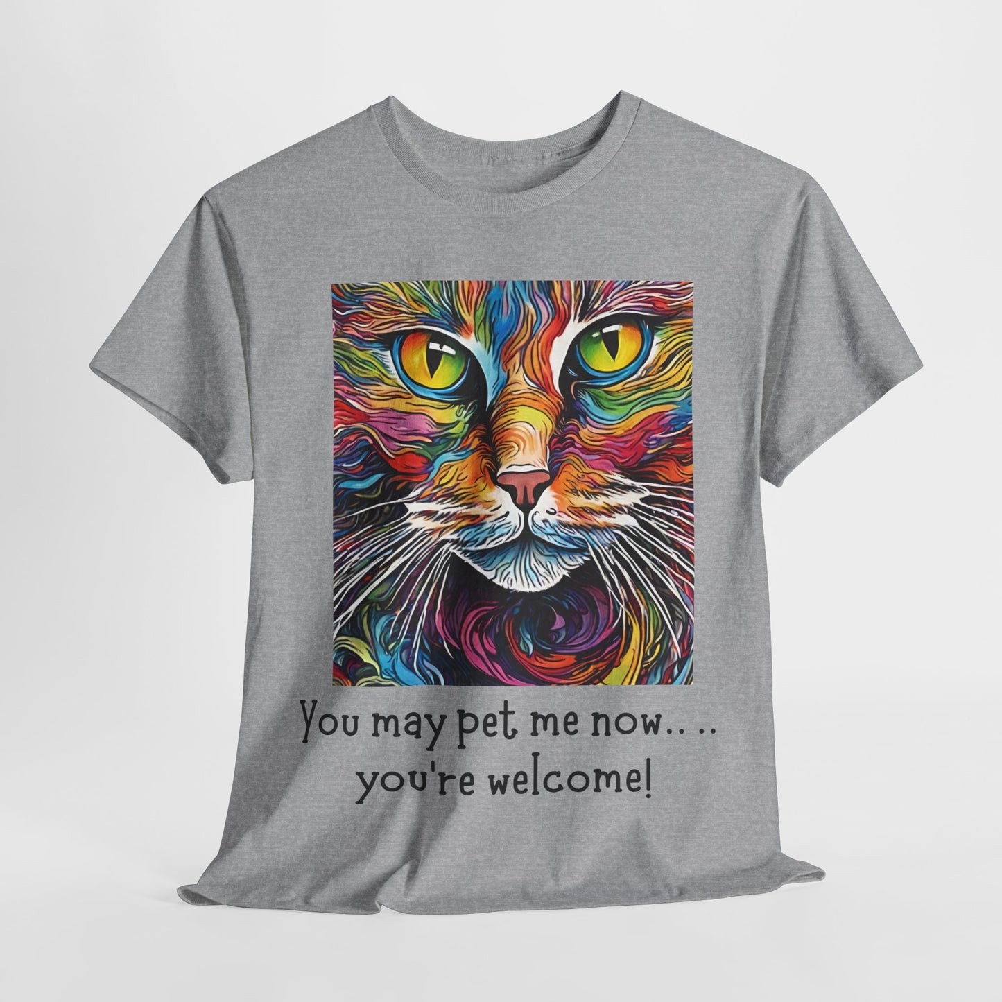 You May Pet Me Now…… You're Welcome! Unisex Heavy Cotton Tee