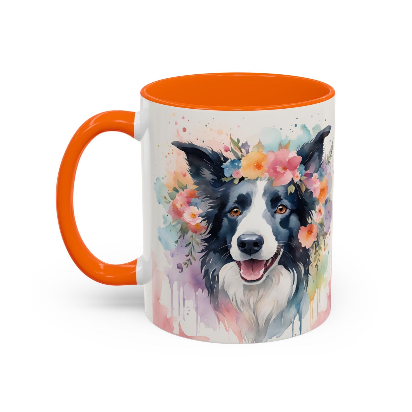Border Collie 01 Accent Coffee Mug - Dog Lover Gift