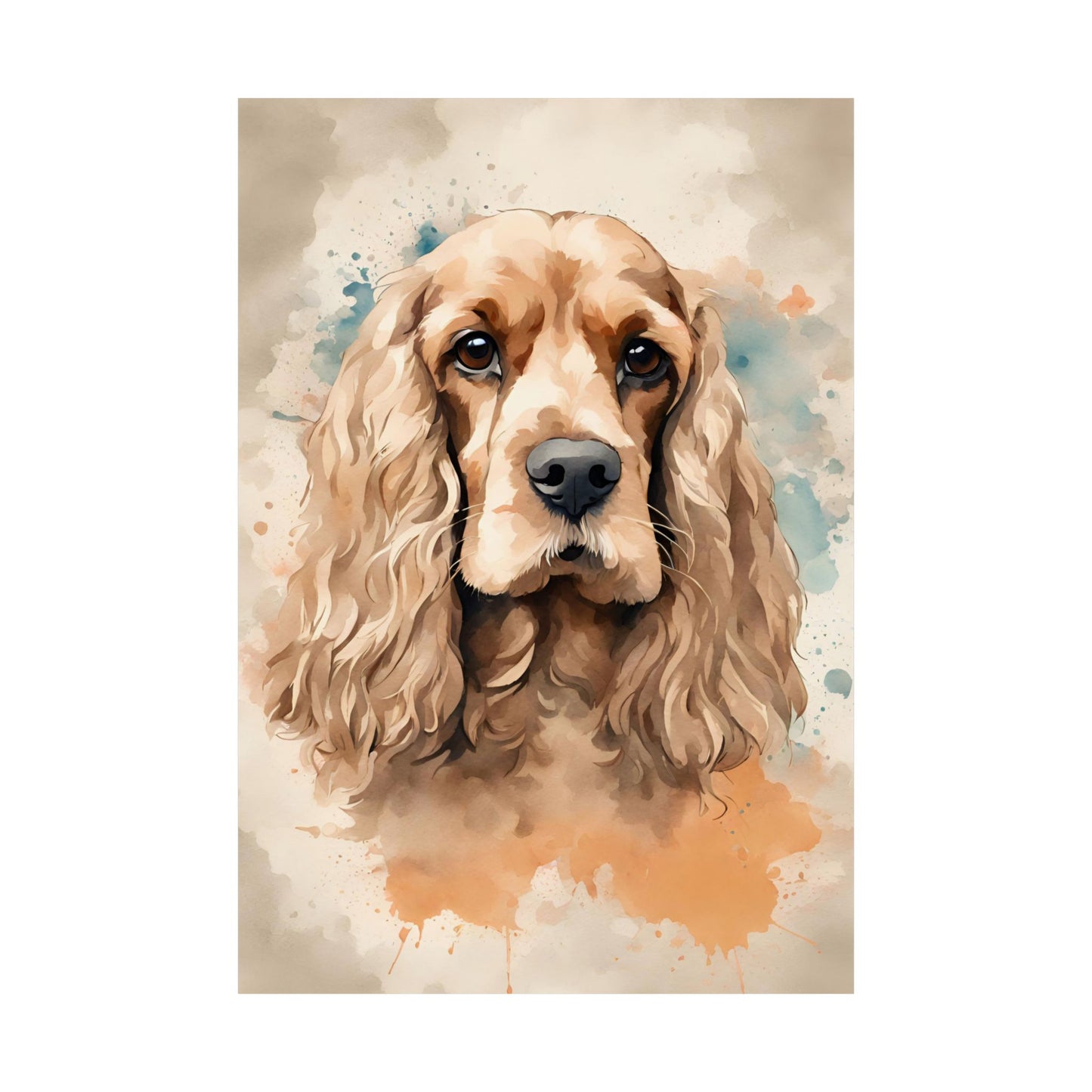 Dogs Cocker Spaniel 02 Matte Vertical Poster