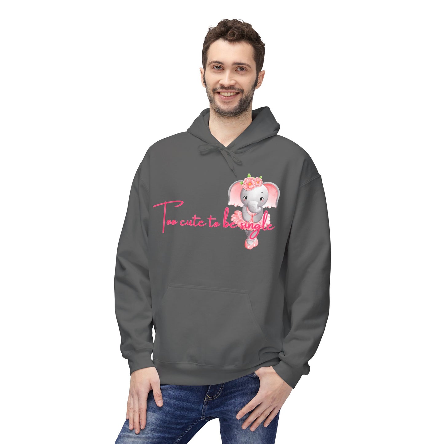 I’m Too Cute To Be Single Unisex Valentines Hoodie
