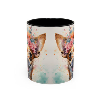 Chihuahua 02 Accent Coffee Mug - Dog Lover Gift