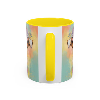 Fox Terrier 01 Accent Coffee Mug - Dog Lover Gift