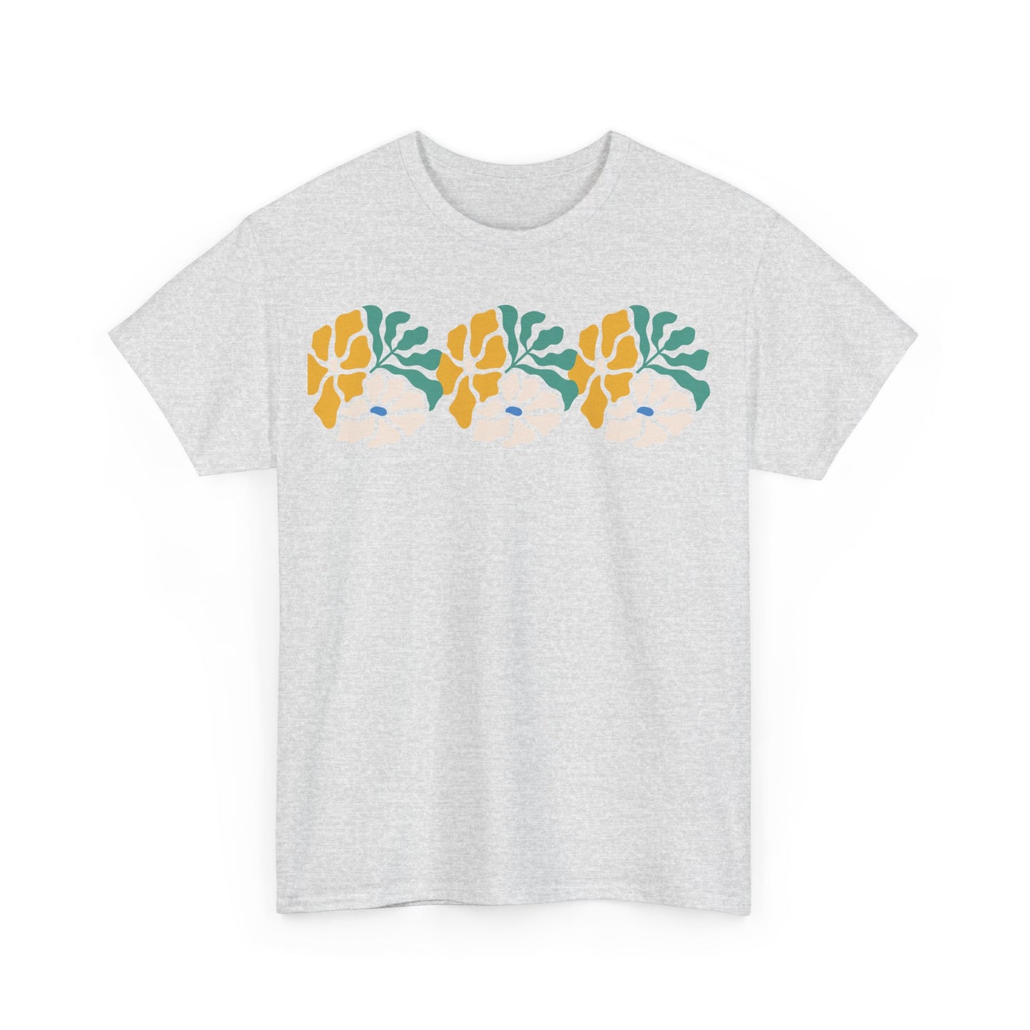 More Abstract Flowers 17 Unisex Heavy Cotton Tee