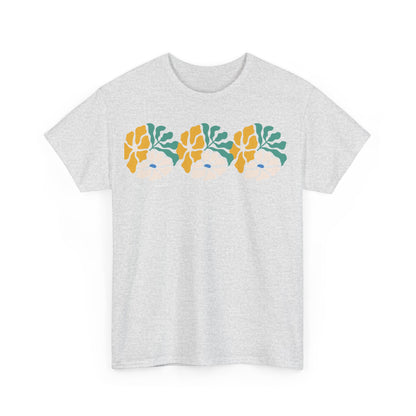 More Abstract Flowers 17 Unisex Heavy Cotton Tee