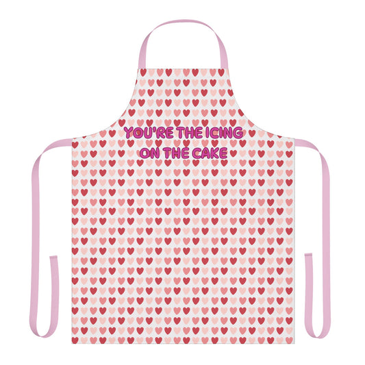 You're The Icing On The Cake  Valentines Apron, 5-Color Straps