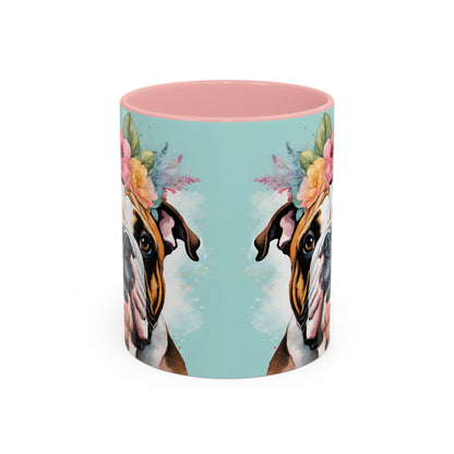 British Bulldog 02 Accent Coffee Mug - Dog Lover Gift
