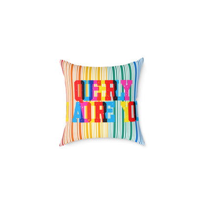 Queerly I Adore You Poly Pillow
