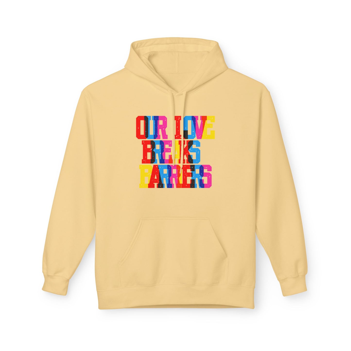 Our Live Breaks Barriers Unisex Valentines Hoodie